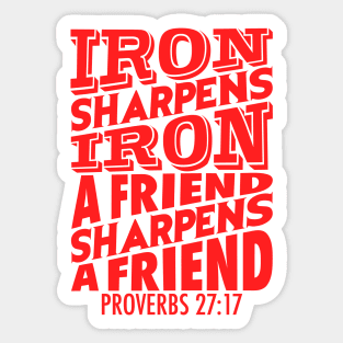 Proverbs 27:17 Sticker